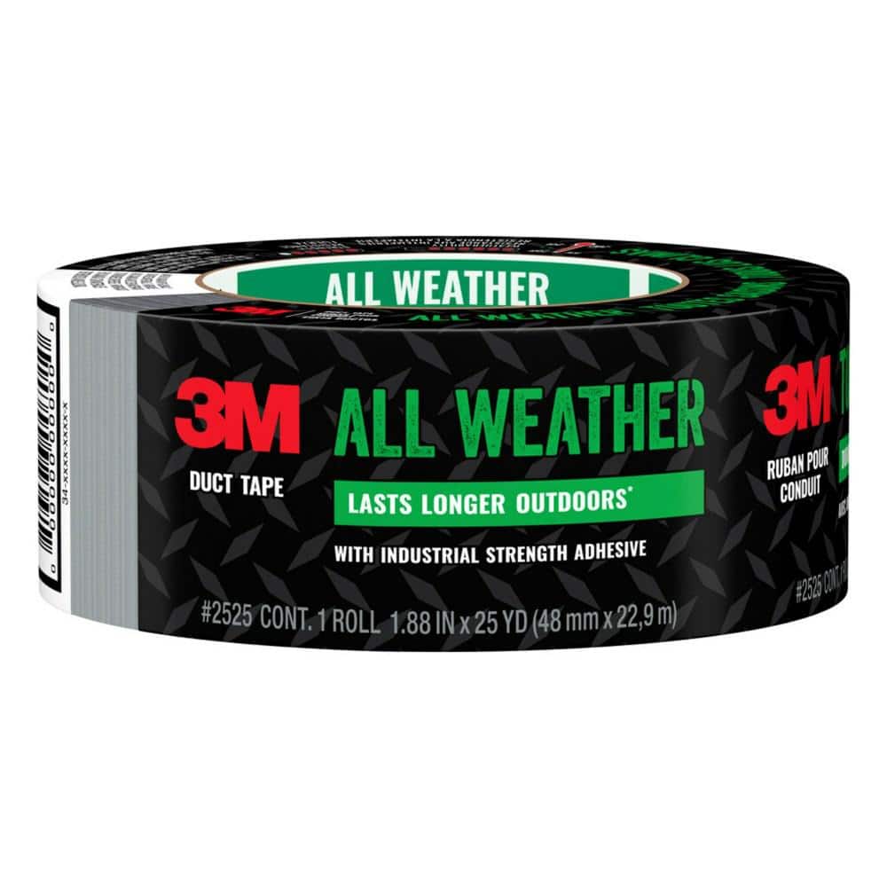 3M No Residue Duct Tape, 1.88 in x 25 yd (48 mm x 22.8 m), 1 Roll Black  Duct Tape, Masking Tape -  Canada