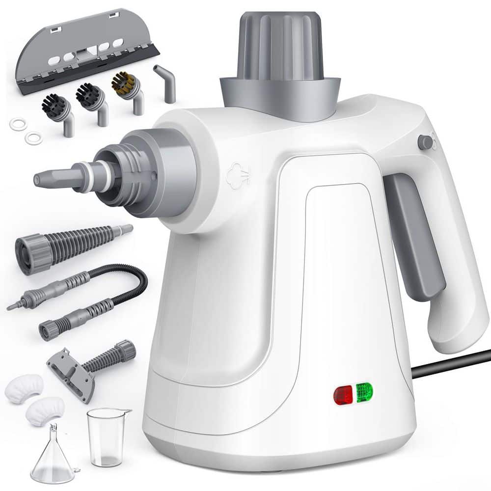 1300W High Pressure Corded Steam Cleaner with 450ml Large Tank & Hands-Free Lock, 14-Piece Steam Cleaner for Home price history on PriceWatchPro