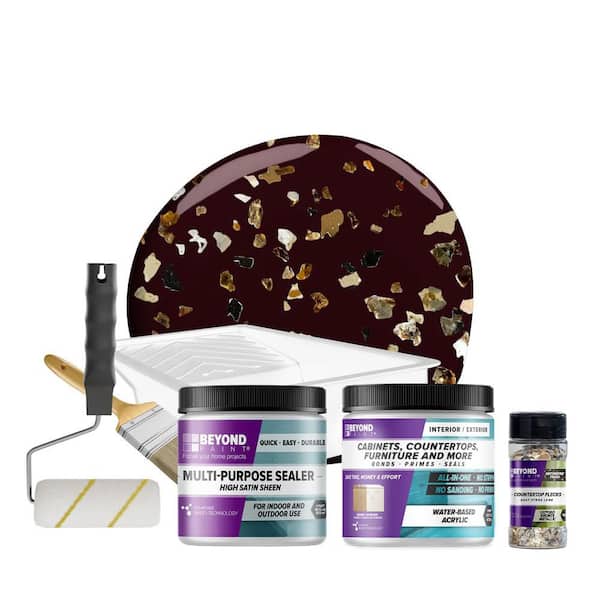 Mocha Countertop Kit and Oxford Bronze Flecks