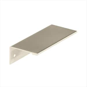 Edge Pulls 3 in. (76mm) Modern Satin Nickel Cabinet Edge Pull