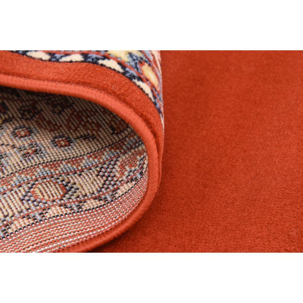 Handmade Terracotta Medallion 7' x 10' Easy Care Rug