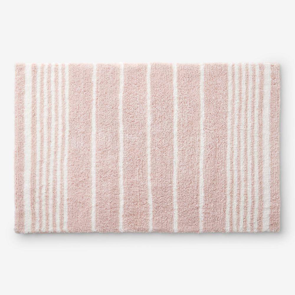 The Company Store Company Cotton Plush Spa Stripe 24 in. x 40 in