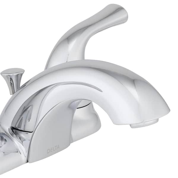 Centerset 2-Handle Bathroom Faucet in Chrome by Delta Classic 4 in