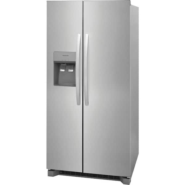 33 in. 22.3 cu. ft. Standard Depth Side by Side Refrigerator in Stainless Steel