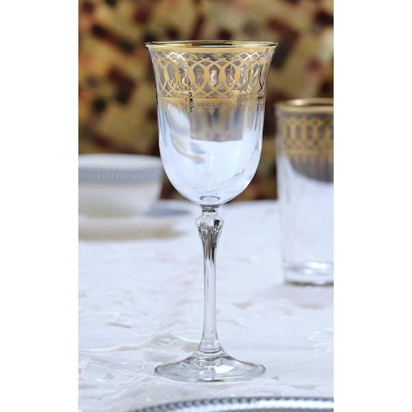 Grape Design 9 oz. Stemmed Wine Glass (Set of 4) Lorren Home Trends