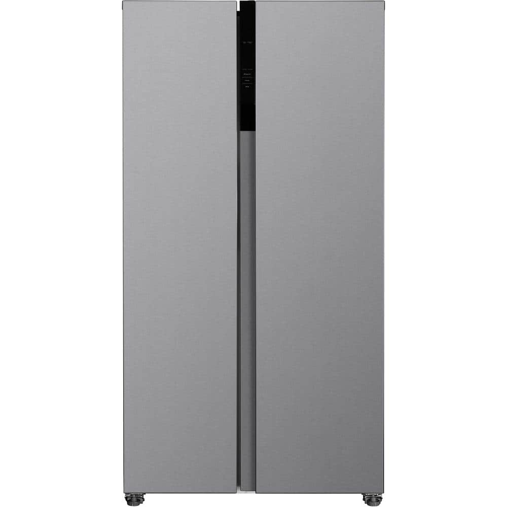 UPC 810160850236 product image for 21.4 cu. ft. Counter Depth Side-By-Side Refrigerator in Brushed Steel, Garage Re | upcitemdb.com