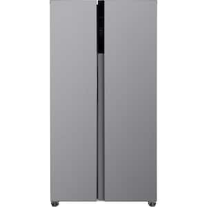 21 cu. ft. Side-By-Side Refrigerator in Brushed Steel