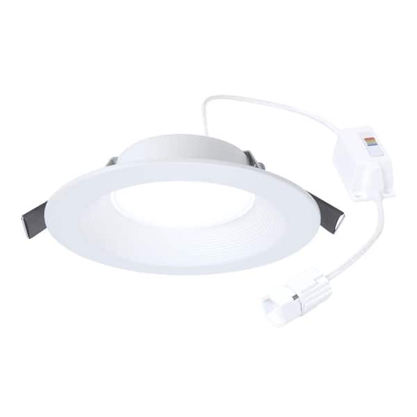 HALO QuickLink Low Voltage, 6 in. Selectable CCT 2700-5000K, 600 Lumens, Recessed Canless LED Accessory Downlight, Dimmable