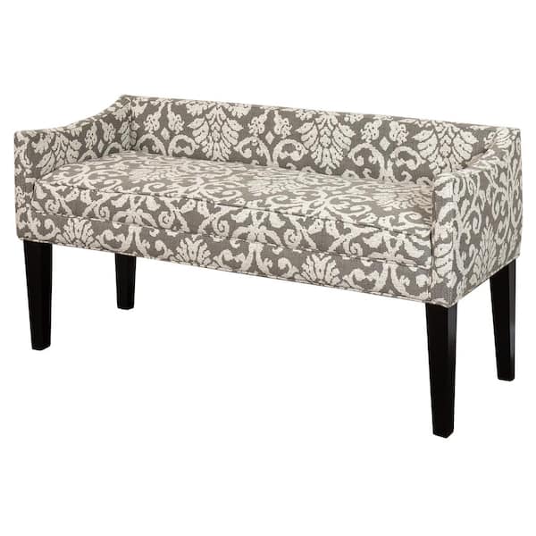 Leffler Home Gracie Katrina Pewter Upholstered Bench