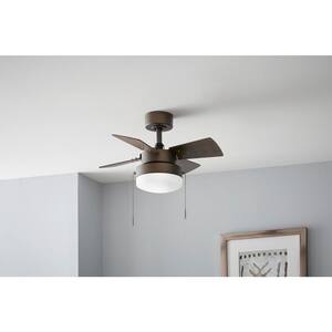 Metarie II 24 in. LED Oil Rubbed Bronze Smart Hubspace Ceiling Fan with Light and Remote
