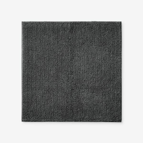 The Company Store Company Cotton 24 in. x 12 in. Pewter Bath Rug