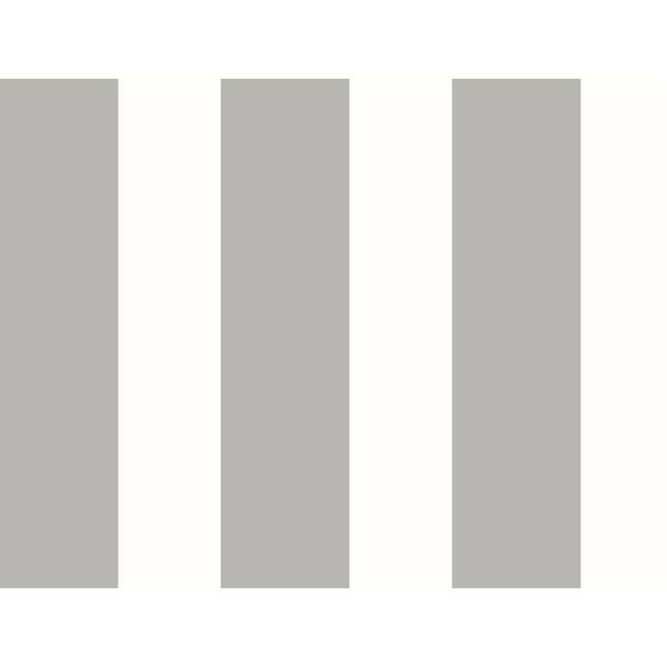 LILLIAN AUGUST Luxe Haven Argos Grey Designer Stripe Peel and Stick Wallpaper (Covers 40.5 sq. ft.)