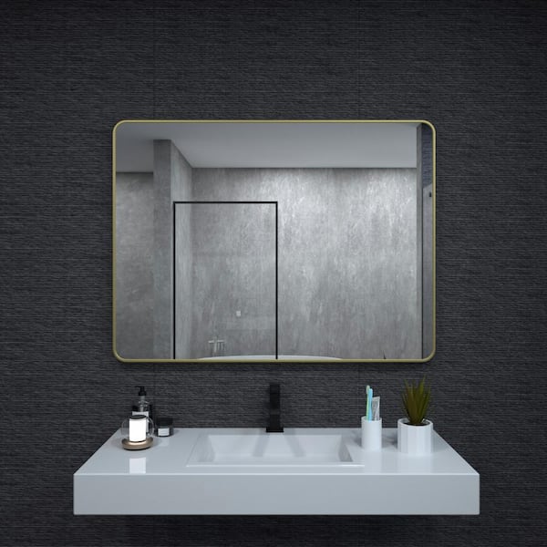 Industrial Bathroom Inspiration: Black, White + Brass - Kelly in