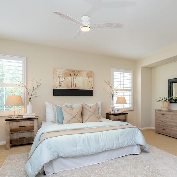 Arran 60 in. Color Changing Integrated LED Indoor Matte White 10-Speed DC Ceiling Fan with Light Kit and Remote Control