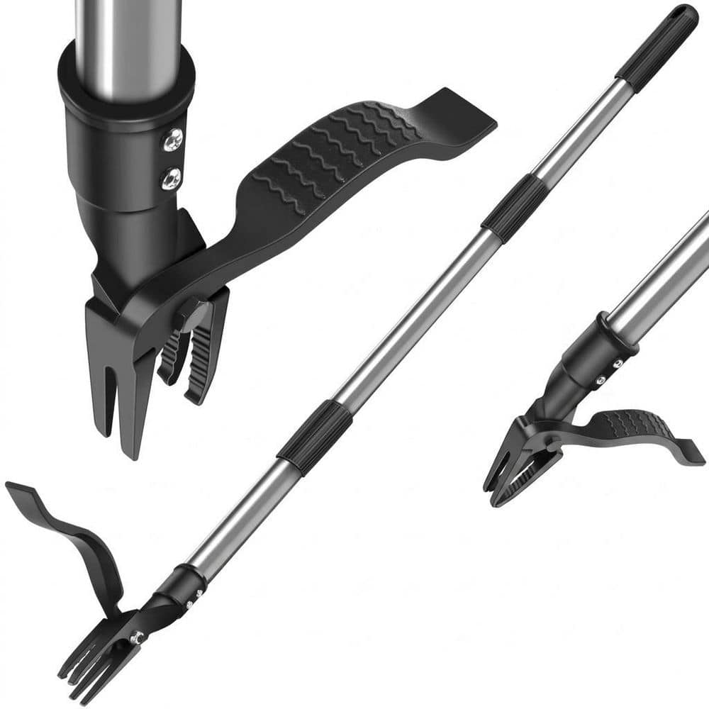 46 in. Weeder with Adjustable Stainless Steel Handle, 4 Cast Steel Claws, Foot Pedal for Easy Weed Removal price history on PriceWatchPro