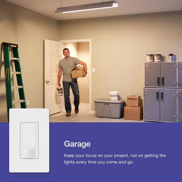 Lutron Maestro Motion Sensor Switch, 2 Amp/Single-Pole, Gray (MS