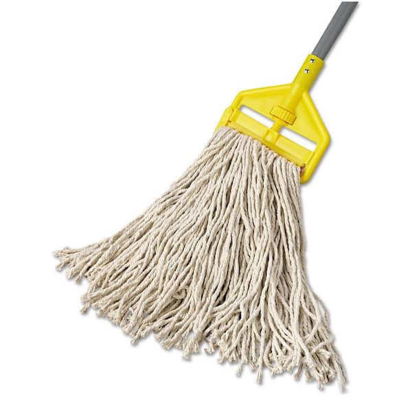 Premium Cut-End Cotton Wet Mop Head, 16oz, White, 1'' Orange Band, 12/Carton Premium Cut-End Cotton Wet Mop Head, 16oz, White, 1'' Orange Band, 12/Carton
