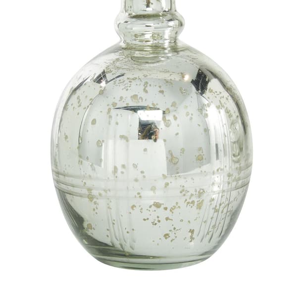 Litton Lane Clear Glass Traditional Decorative Jars (Set of 3) 042014 - The  Home Depot