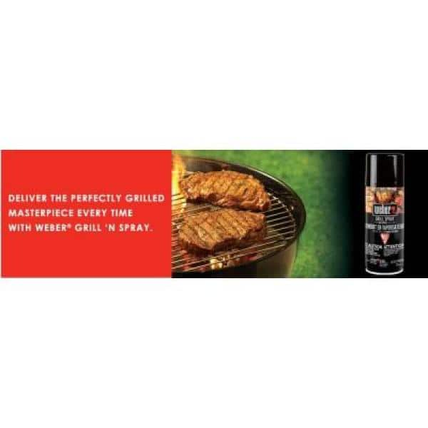 Weber Grill N Spray 6 oz. for No Stick Grilling Cooking Accessory Grilling Set 800703 The Home Depot