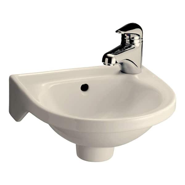 Pegasus Rosanna Wall Mounted Bathroom Sink In Bisque 4 521bq - Wall Mount Bathroom Sink Home Depot