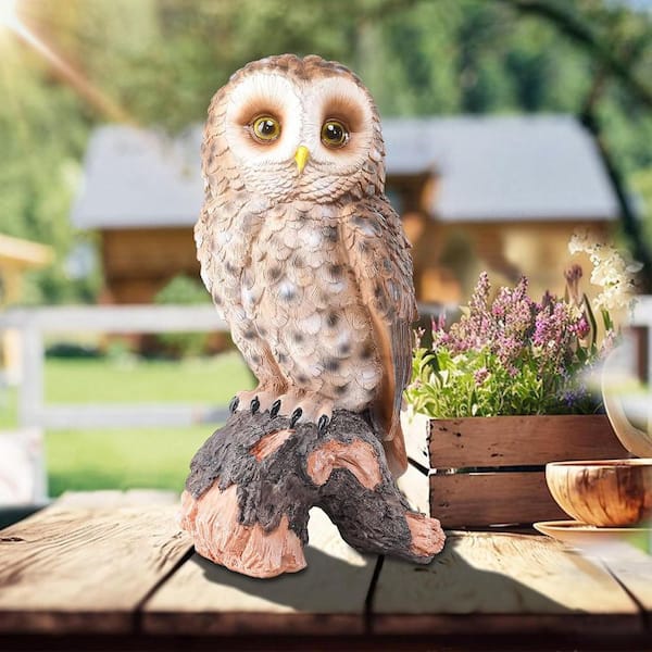 Outdoor Resin Owl Garden Statues L0CSVLN3XT - The Home Depot