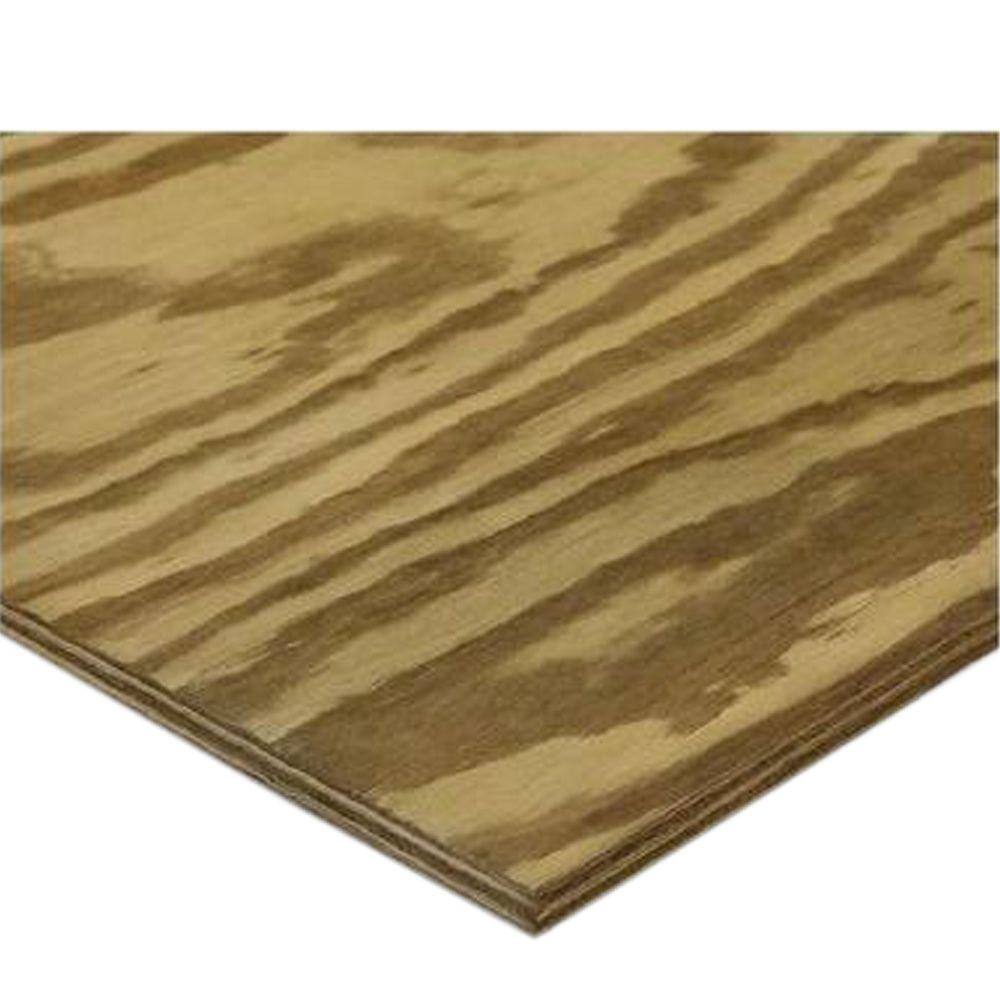 Pressure-Treated Plywood Rated Sheathing (Common: 23/32 in. x 4 ft. x 8  ft.; Actual: .703 in. x 48 in. x 96 in.) 261688 - The Home Depot