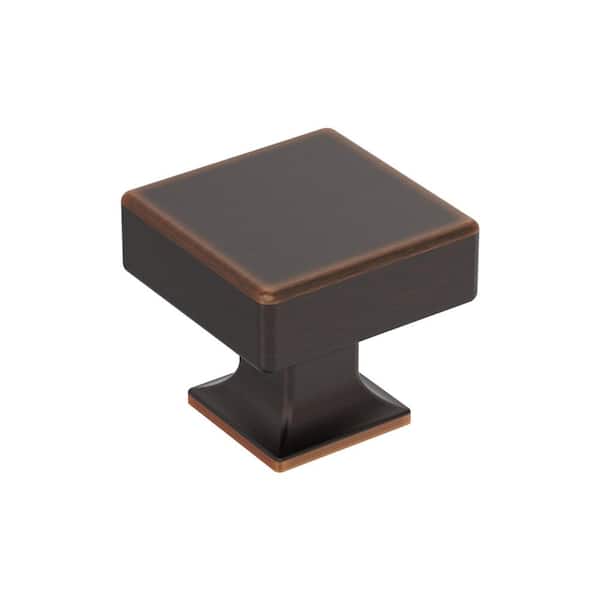 Lintel 1-1/4  in. (32mm) Length Oil-Rubbed Bronze Classic Square Cabinet Knob