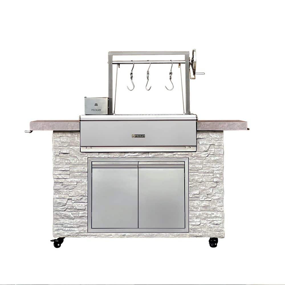 Cubic Grill L（キュービック グリル エル）　サンゾー工務店 PROKAn Infinity European Ledge Argentine Charcoal BBQ Grill Island