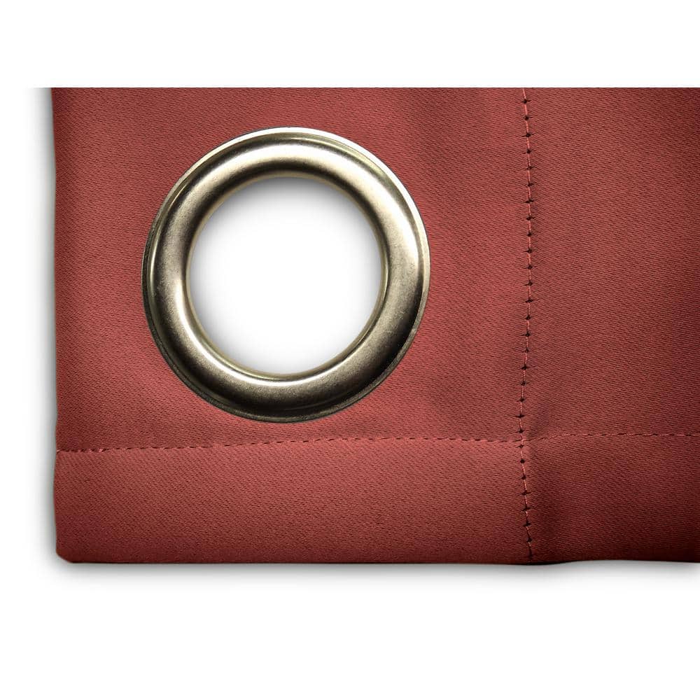 Garnet Blackout Pleated Grommet Polyester Window Panel