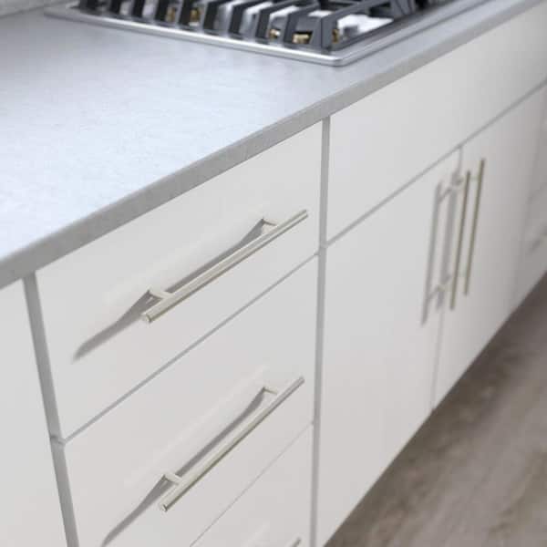 Solid Bar 7-9/16 in. (192 mm) Modern Cabinet Drawer Pull in Stainless Steel