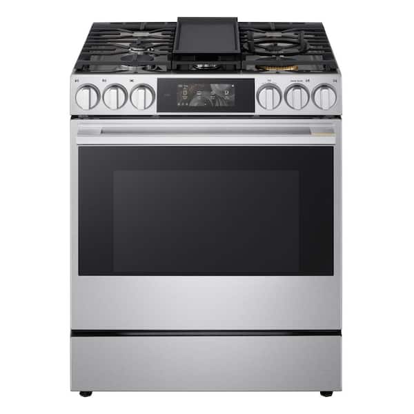 SIGNATURE 6.3 cu. ft. Single Oven Gas Slide-in Range with Dynamic Probake Convection in PrintProof Stainless Steel
