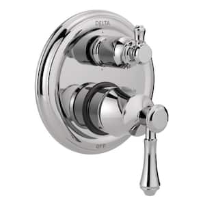 Cassidy 2-Handle Wall-Mount Valve Trim Kit with 6-Setting Integrated Diverter in Chrome (Valve Not Included)