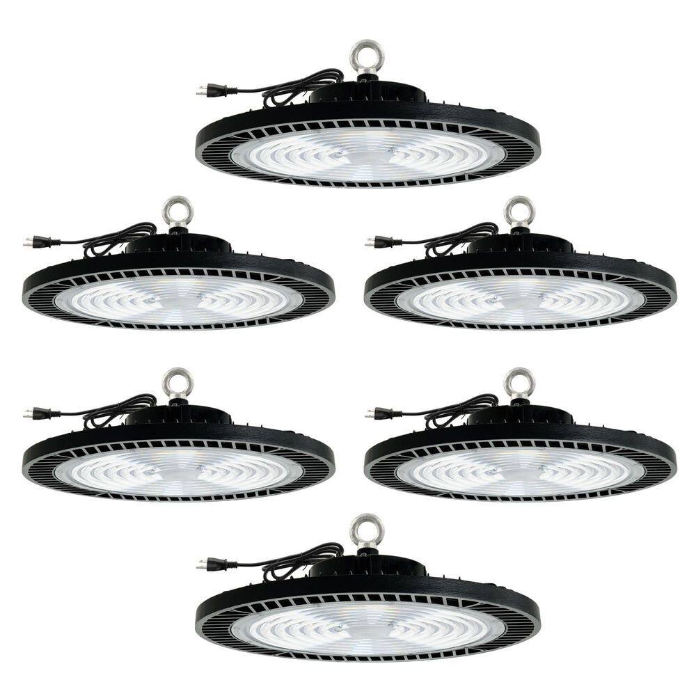 6-Pack 240W Black UFO LED High Bay Light 5000K 36000LM with Plug AC100-277V Commercial Lighting for Warehouse/Shop/Barn price history on PriceWatchPro