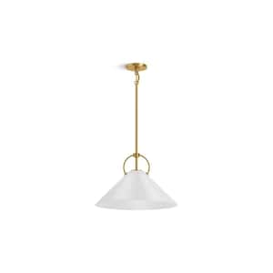 Kernen By Studio McGee 1-Light Brushed Moderne Brass Pendant Light