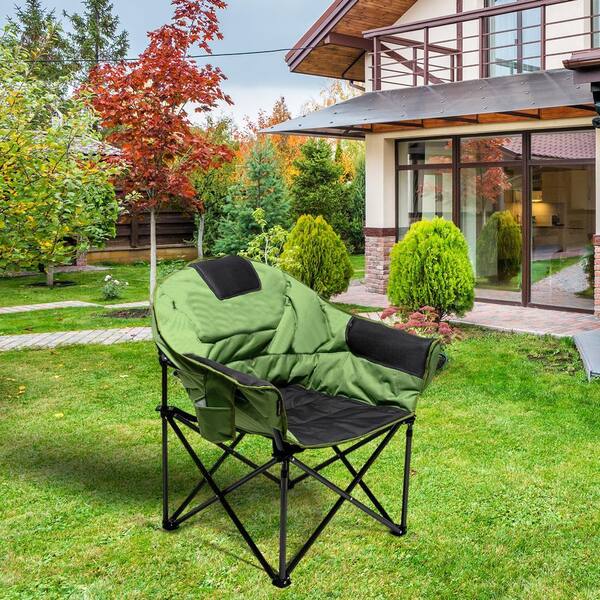 Rustproof Green Metal Folding Lawn Chairs That Can Be Used All