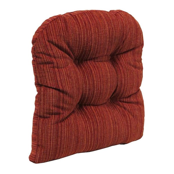 Gripper Non-Slip 17 in. x 17 in. Twillo Red Tufted Universal Chair