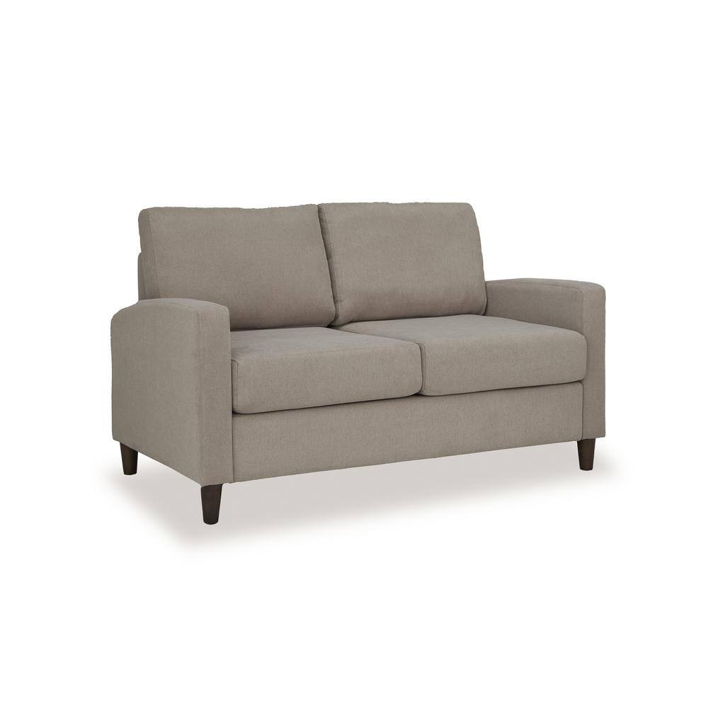 HOMESTYLES Blake 56 in. Beige Modern Polyester 2 Seat Loveseat 200020