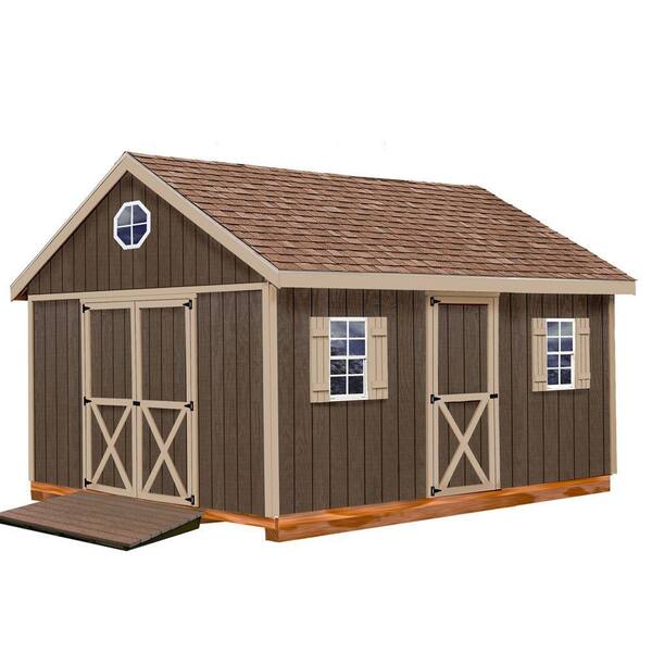 Best Barns Easton 12 ft. x 20 ft. Wood Storage Shed with 3 Windows Ramp and Floor
