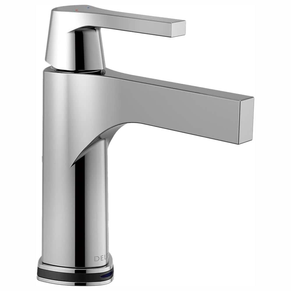 Zura 7 3/4" Chrome Modern Single Hole Faucet with Touch2O Technology
