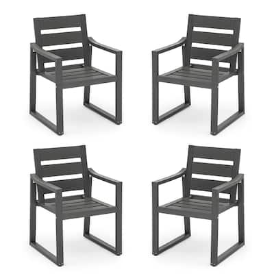 White Plastic Stacking Outdoor Patio Chair