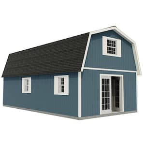 Handcrafted Homestead XL 16 ft. x 32 ft. Two-Story Wood Barn Kit with Loft (Staircase Included)