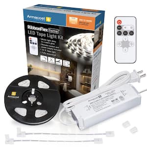 RibbonFlex Home 16 ft. Dim to Warm LED Tape Light Kit with Remote