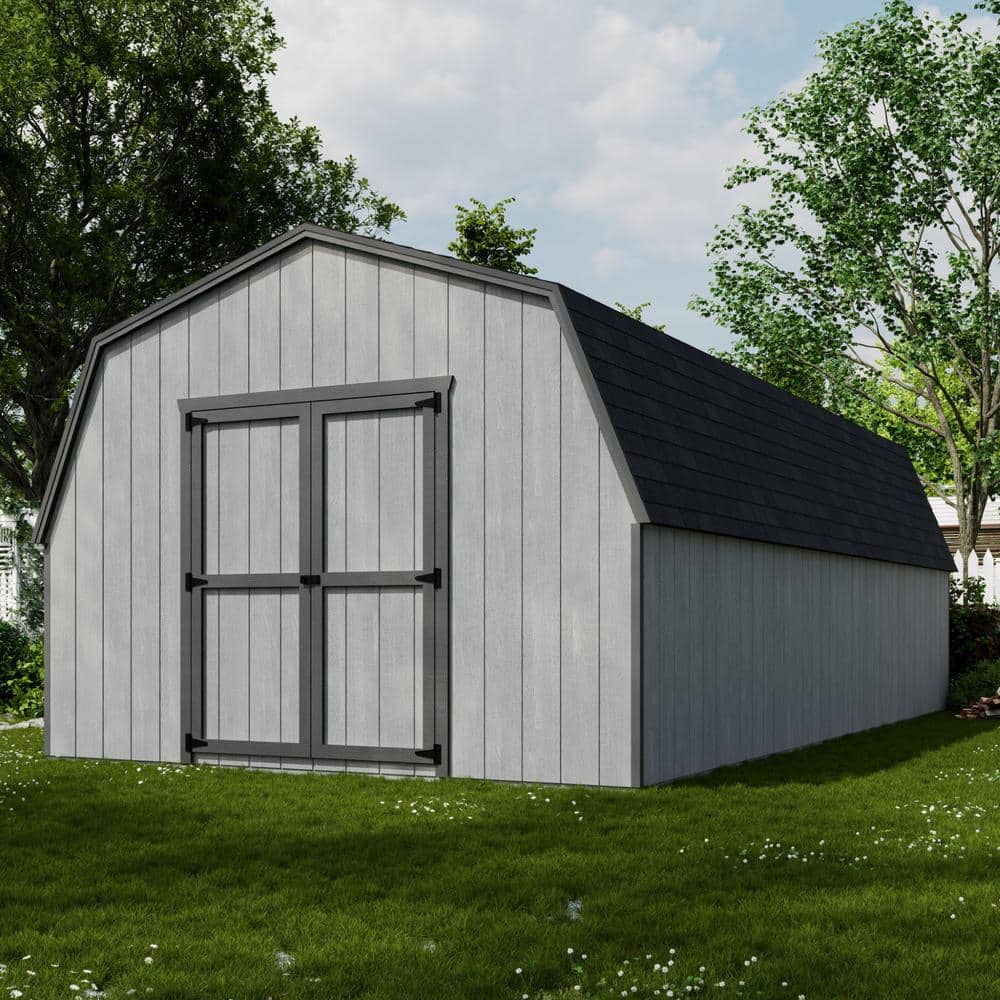 12' x 24' Red Wood Gambrel Roof Storage Shed Kit