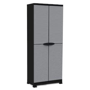 PRESTIGE Gray 3-Shelf Lockable Utility Storage Cabinet
