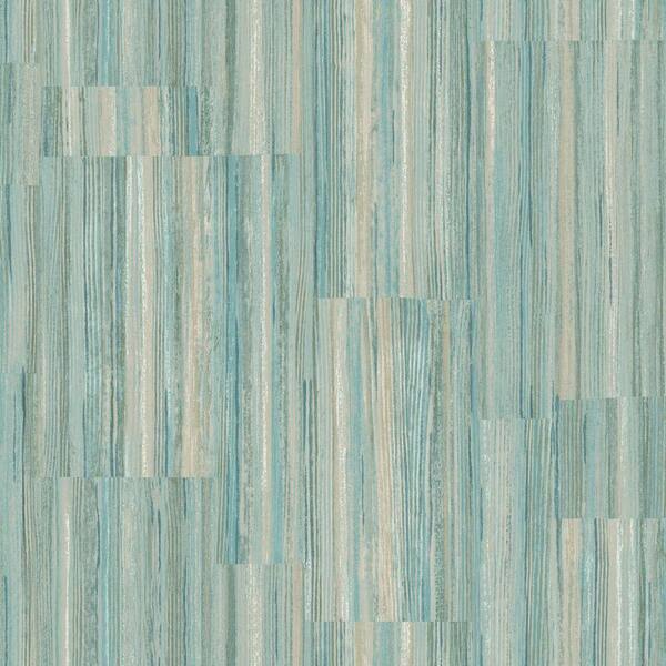 The Wallpaper Company 56 sq. ft. Pastel Patchwork Stripe Wallpaper