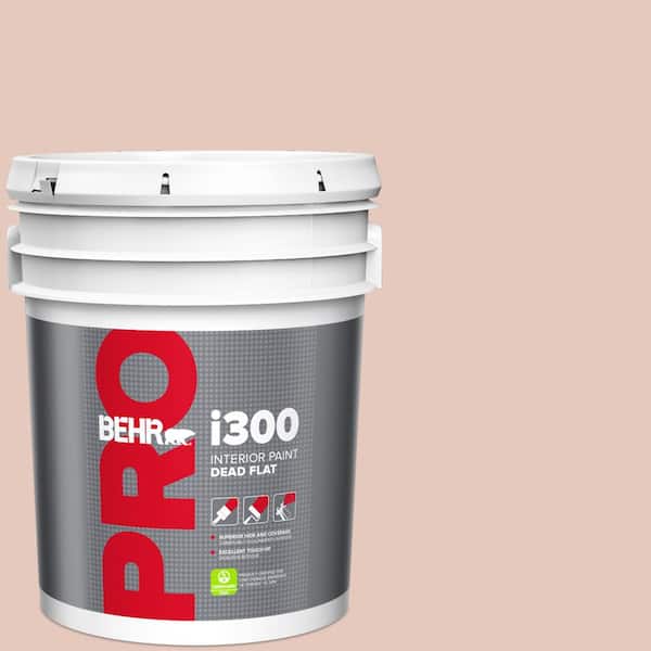 BEHR PRO 5 gal. #210E-3 Almond Willow Dead Flat Interior Paint