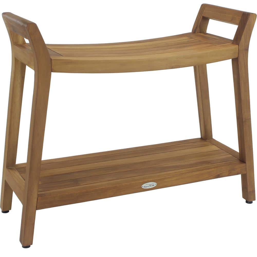 Patented 24 in. x 12 in. x 21 in. Asia Ascend Estate Freestanding Teak Show