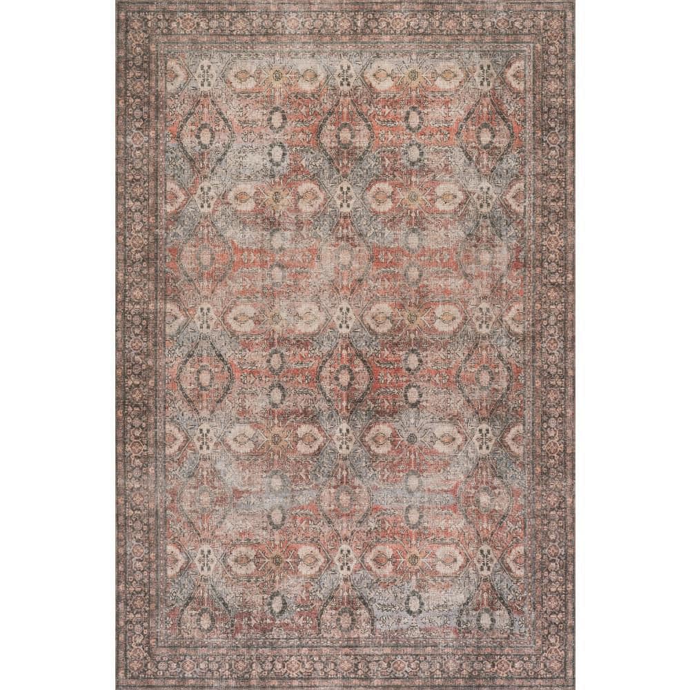 Chester Antiqued Jute-Blend Multicolor 3 ft. x 5 ft. Indoor Area Rug price history on PriceWatchPro