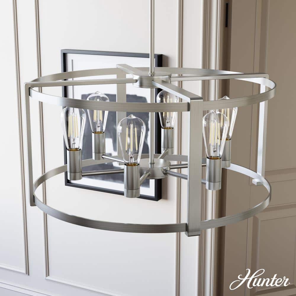 Astwood 26" Brushed Nickel Art Deco Drum Chandelier