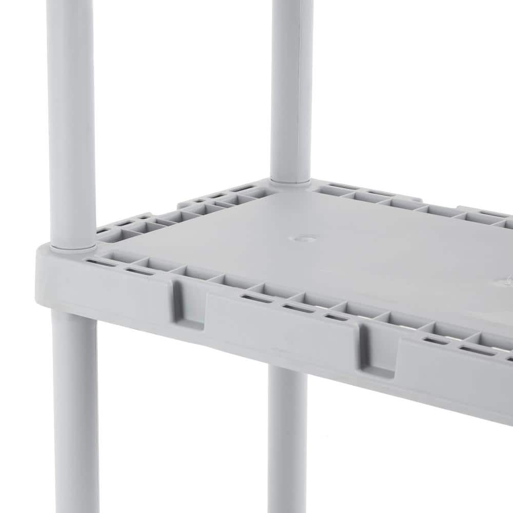 24'' High Resin 4-Tier Light Duty Multi-Purpose Shelving Unit